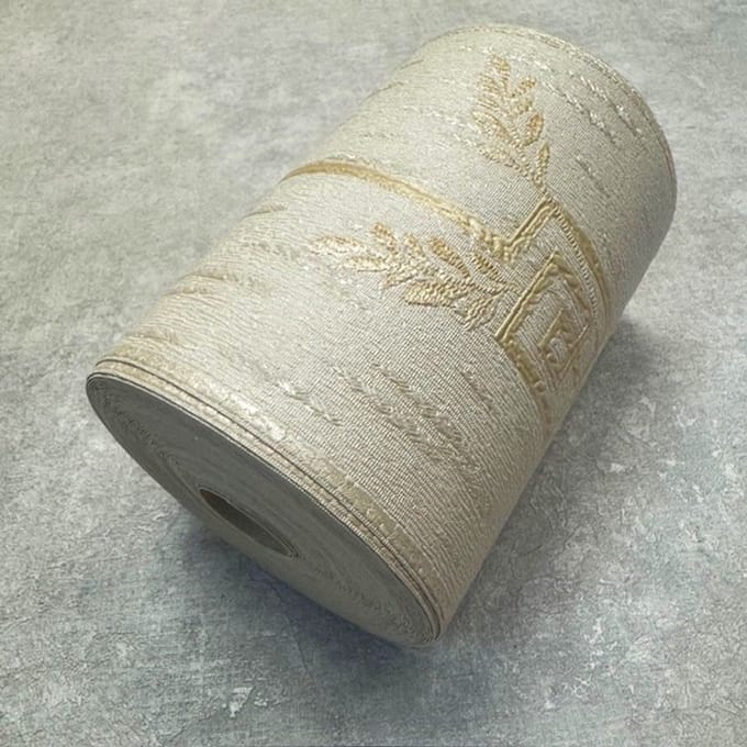 Behangrand met Gouden Griekse Sleutel voor een Luxueuze Touch