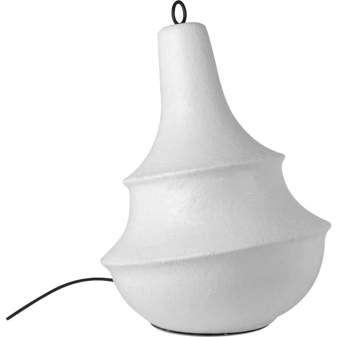 Karman buiten vloerlamp Lady D, hoogte 66 cm, wit, glasvezel