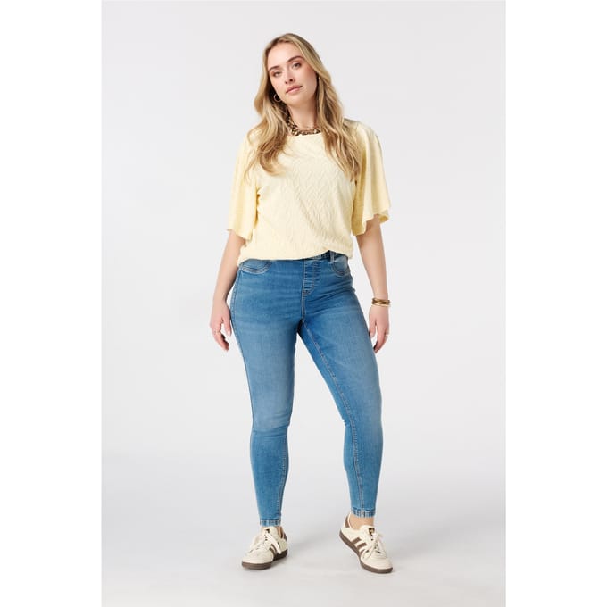 MS Mode Tregging Tregging met denim look