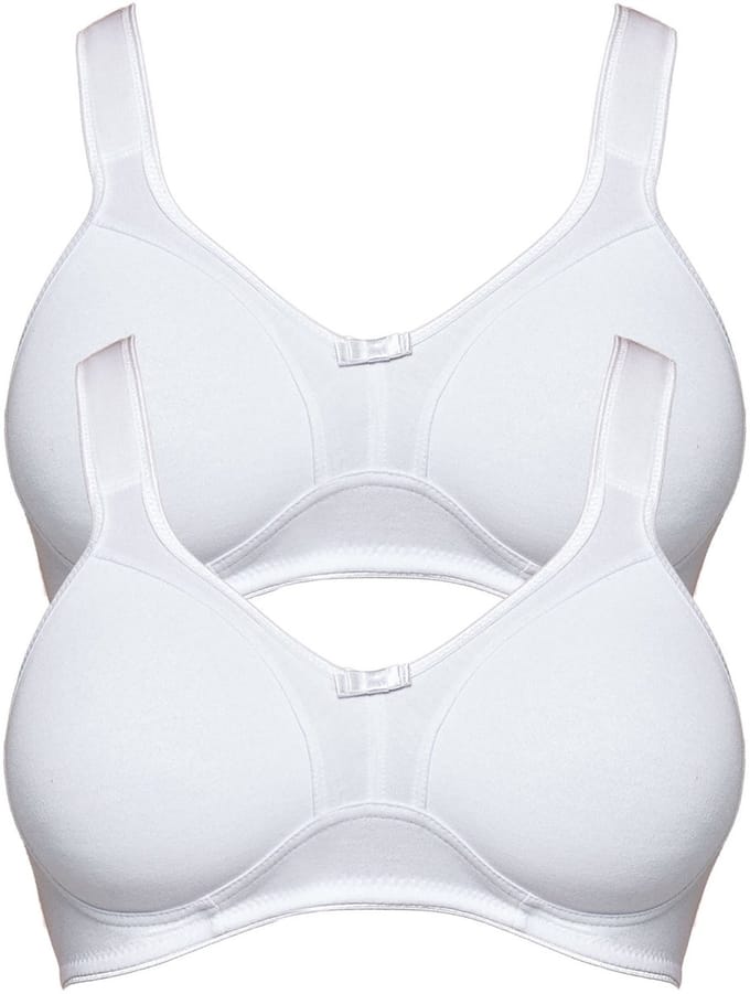 2-pack ontlastings-BH zonder beugel Basics