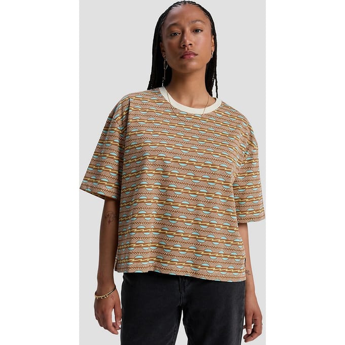 Quiksilver Boyfriend Crop Aop T-Shirt