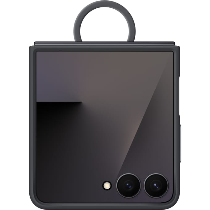 Samsung Galaxy Z Flip7 - Ring Case (Silicone) - Black