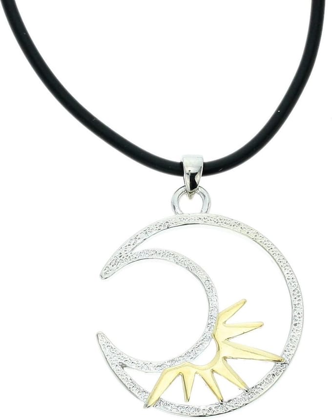Behave - Ketting met maan en zon - Modeaccessoire voor gedurfde looks