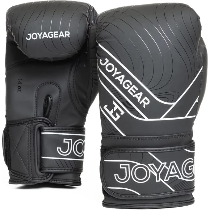 Joya Essential - PU Bokshandschoenen - Zwart met Wit (Beschikbaar in verschillende maten)