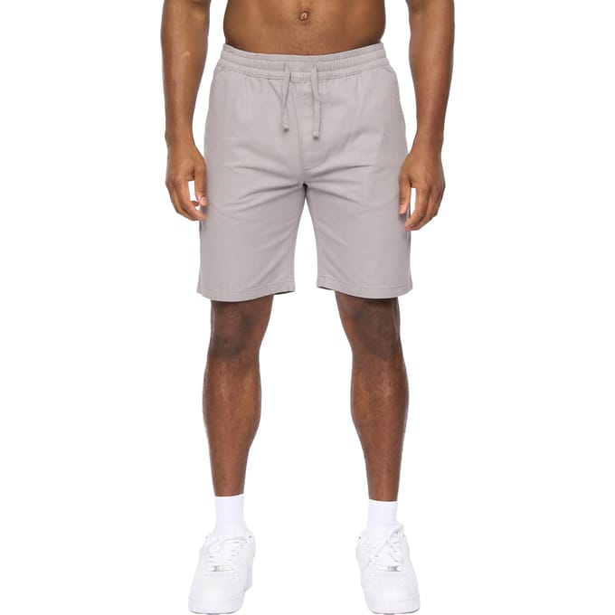 Crosshatch Heren Blansmoore Elastische Taille Shorts (Grijs)