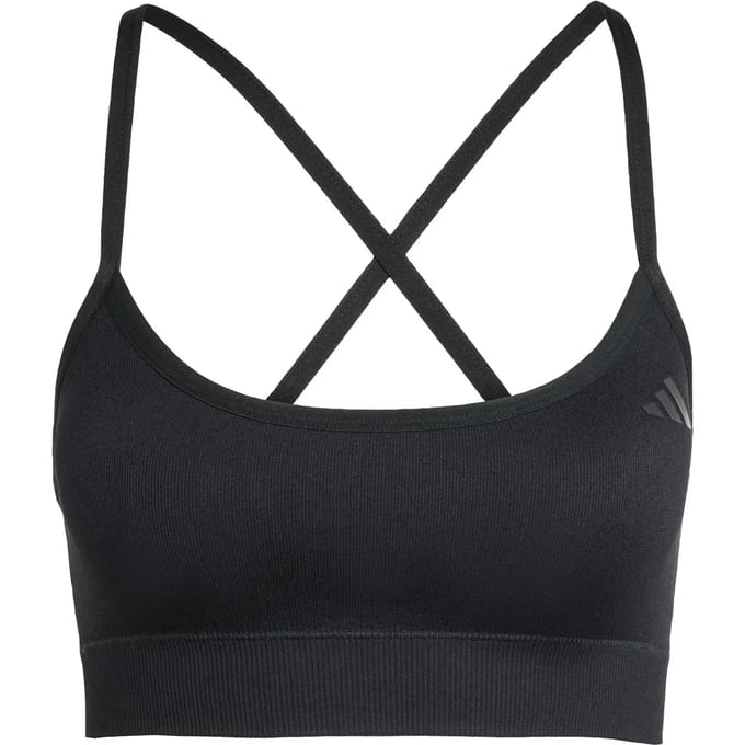 Adidas Performance Workout Essentials Knit Light Support Beha Met Cups - Dames - Zwart