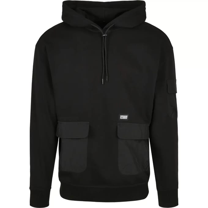 Urban Classics - Commuter Hoodie/trui - M - Zwart