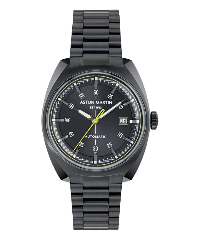Aston Martin Timeless TS2 MTTS2S601 Horloge - Staal - Zwart - Ø 41 mm