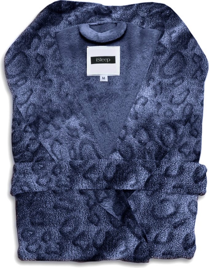 iSleep Leopardo Badjas Lang - Maat M - Indigo Blue