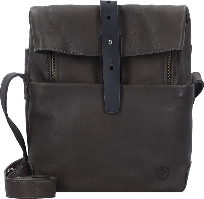 HAROLD'S Leren Schoudertas Mount Crossbag Taupe Donkerbruin