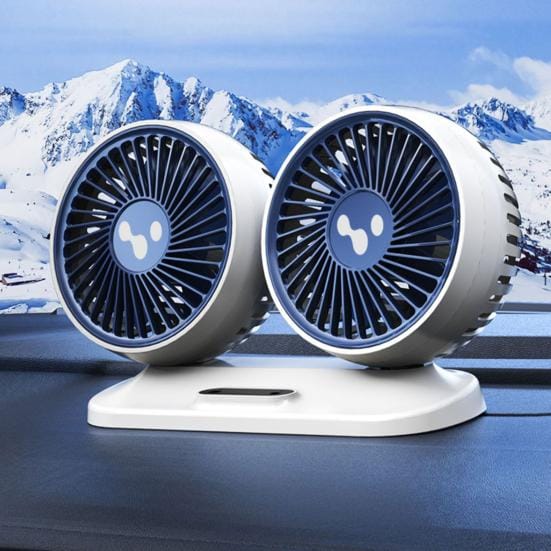 Handige auto-koelventilator met 10 bladen, verstelbare warmteafvoer zwart