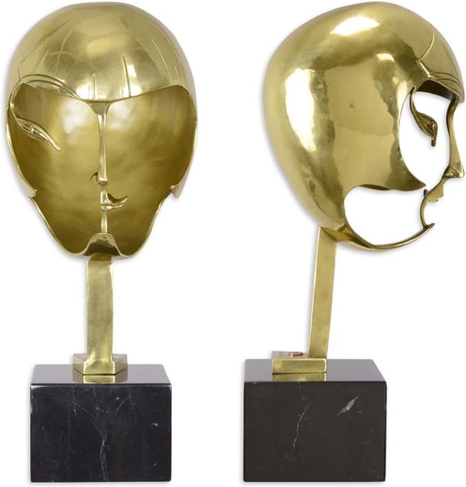 Bronzen beeld - Een bronzen sculptuur van Kiki de Montparnasse - Alice Prin - 22,4 cm breed