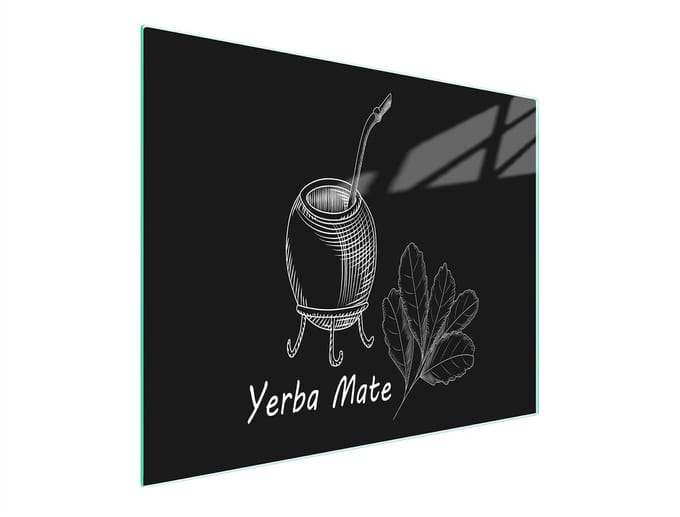 TMK ArtDeko Yerba Serie - Snijplank - 52x30cm - Geharde Glas - Antislip