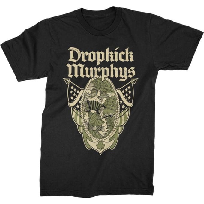 Dropkick Murphys T-shirt - Siren - M - voor Mannen - zwart