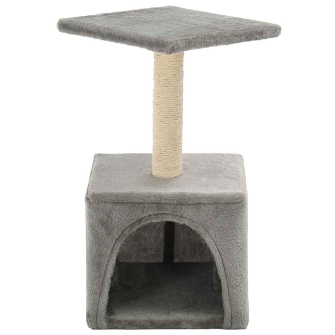 vidaXL - Kattenkrabpaal - met - sisal - krabpaal - 55 - cm - grijs