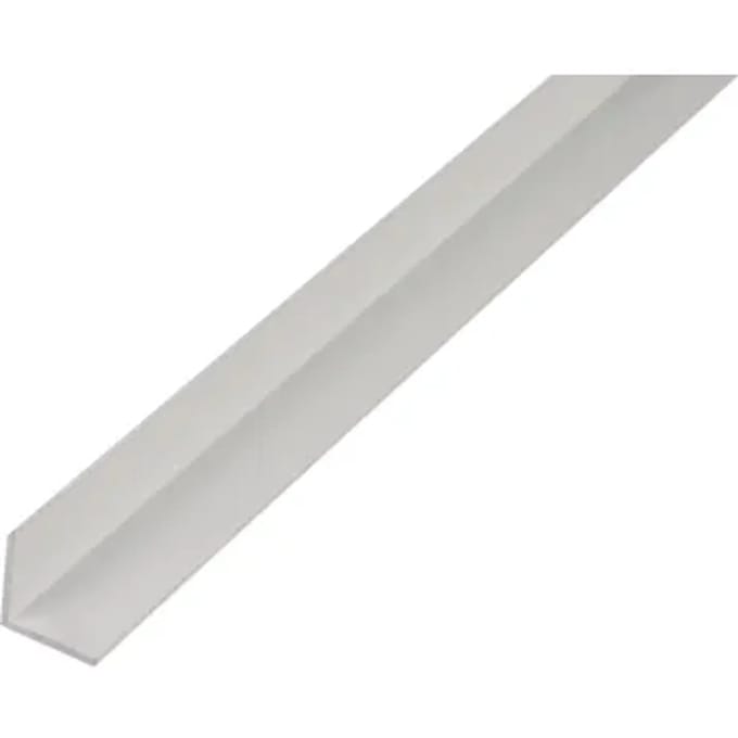 Alberts Hoekprofiel - Aluminium Wit - 15x15x1,5mm 2m