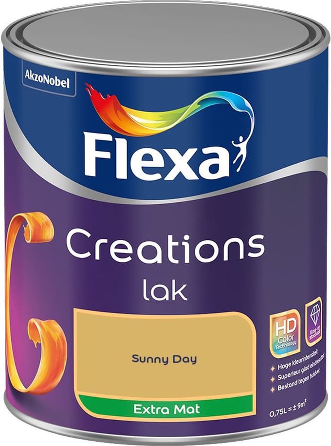 Flexa - Creations Lak Extra Mat - Sunny Day - Mengverf - 750 Ml