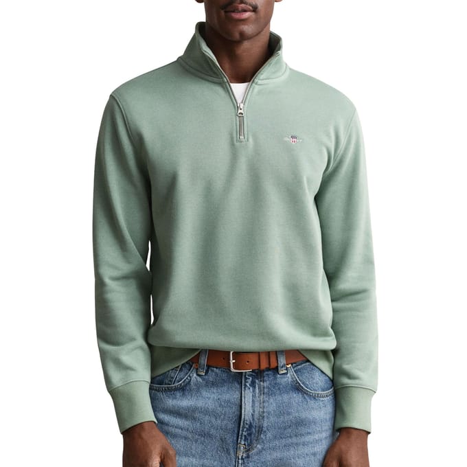 Gant Shield Half Zip Sweater Heren - Maat XXL