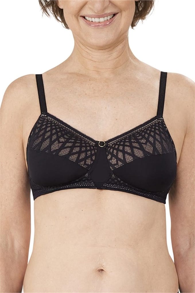 Amoena Pia BH Zonder Beugel Zwart 95 B