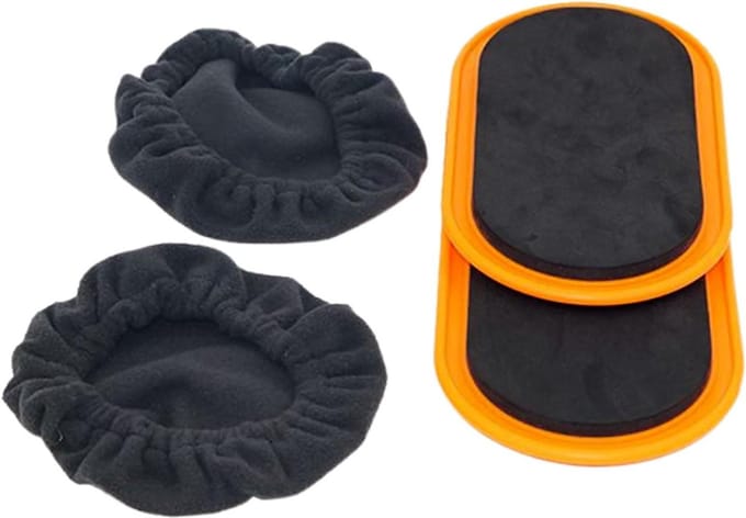 Fitness Sliders - Glijders Glijpads - Core Training - Ovaal Ontwerp - 23.5 x 13.5 cm - Niet gespecificeerd