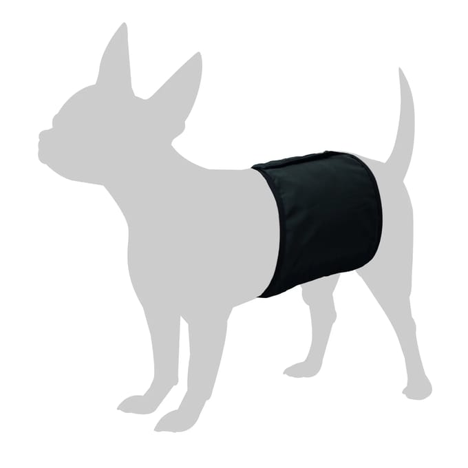 Incontinentie anti plasband zwart gentleman wraps  90x30cm