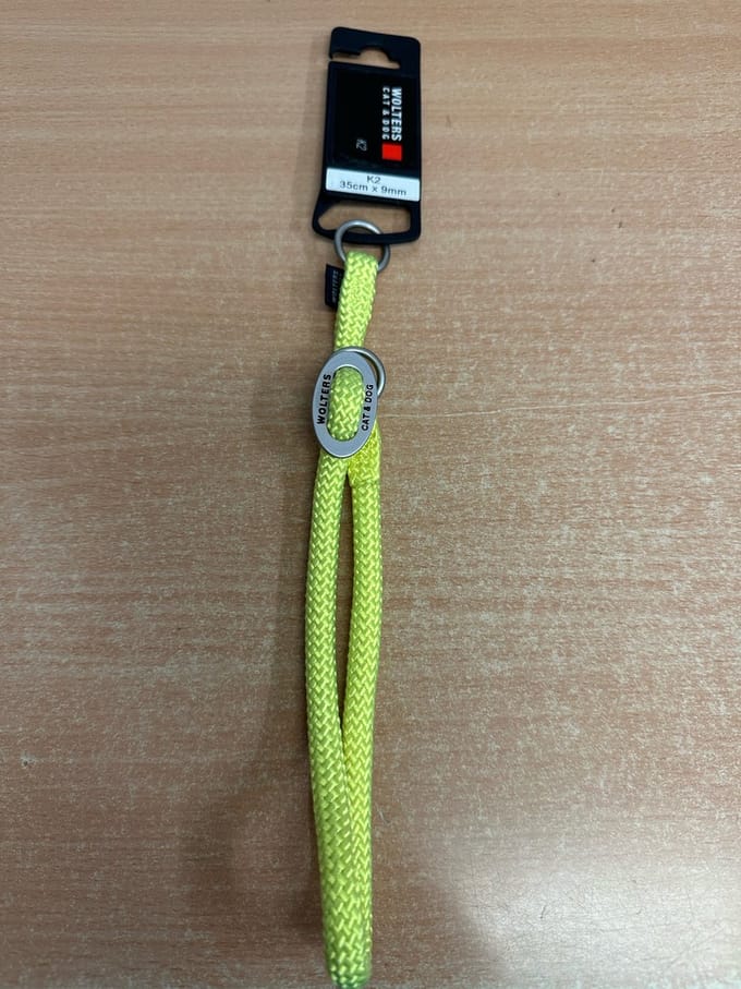 Wolters K2 Slip Halsband Nylon 35cm x 9mm Neon Geel