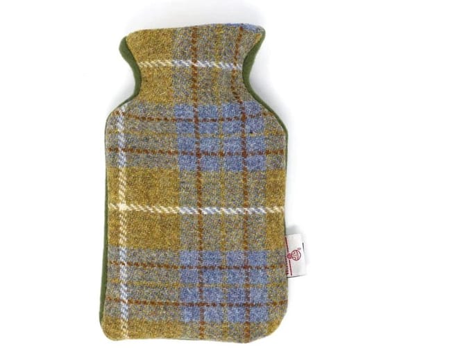 Kruik Mosterd Blauw - 500 ml - Harris tweed - Handgemaakt in Schotland - Studio Sunart