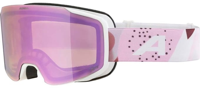 Alpina Taos Q-Lite Skibril | Wit Roze | Categorie 2