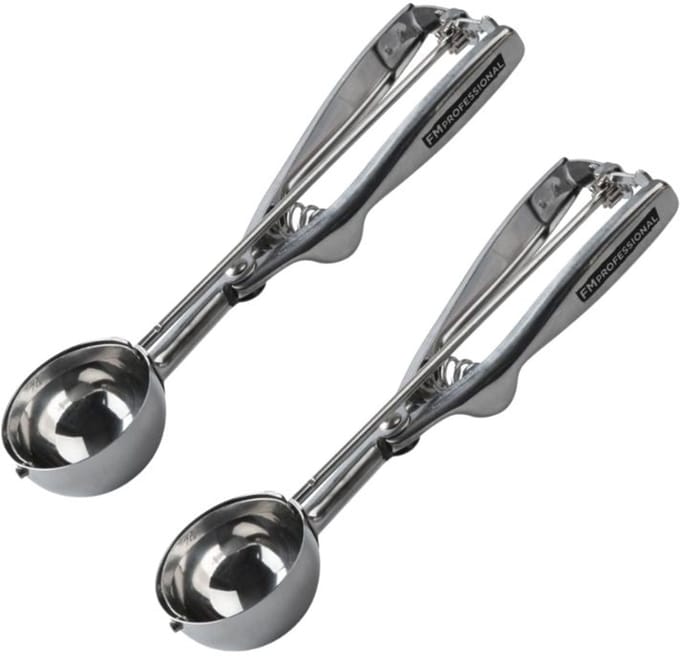 Set van 2 ijslepels van roestvrij staal FM Professional Divers