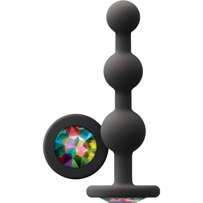 NS Novelties Glams Ripple Rainbow edelsteen - Zwart - 11.4 cm