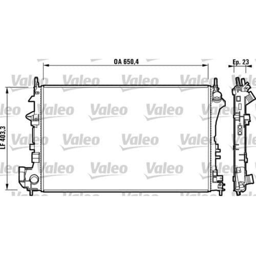 Radiator, motorkoeling VALEO 732879