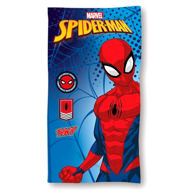 Spiderman Strandlaken - 140 x 70 cm. - Spider-Man handdoek - sneldrogend
