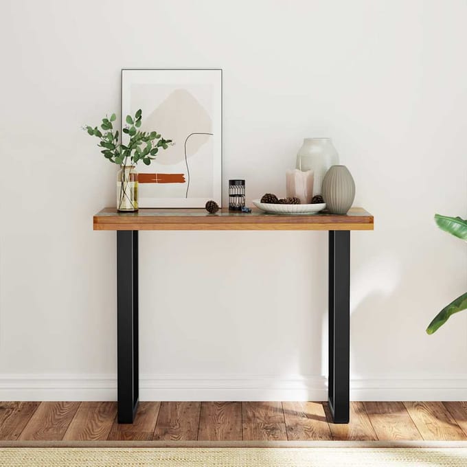 vidaXL - Wandtafel - 100x35x75 - cm - teakhout
