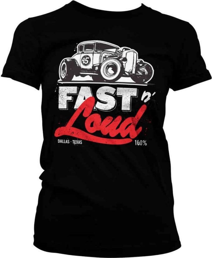 Fast N' Loud Dames Tshirt -XL- Hot Rod Zwart