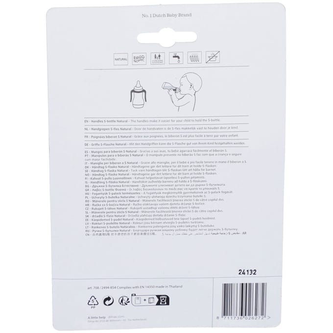 Difrax Handgreep S-Fles Natural Klein En Groot 2 Accessoires