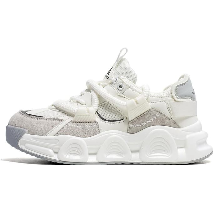 Chaussures Papa Printemps Nouveaux Chaussures de Mode pour Couples Augmentant la Hauteur Chaussures Décontractées Légères Baskets Mode en Cuir Véritable 44 blanc