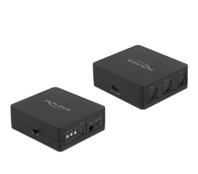 DeLOCK digitale optische Toslink audio schakelaar - 3 in - 1 uit