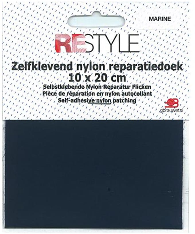 Reparatiedoek Plakbaar - Donkerbruin - 10 x 20 cm