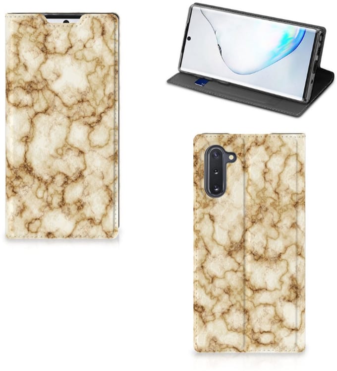 Samsung Galaxy Note 10 Standcase Marmer Goud