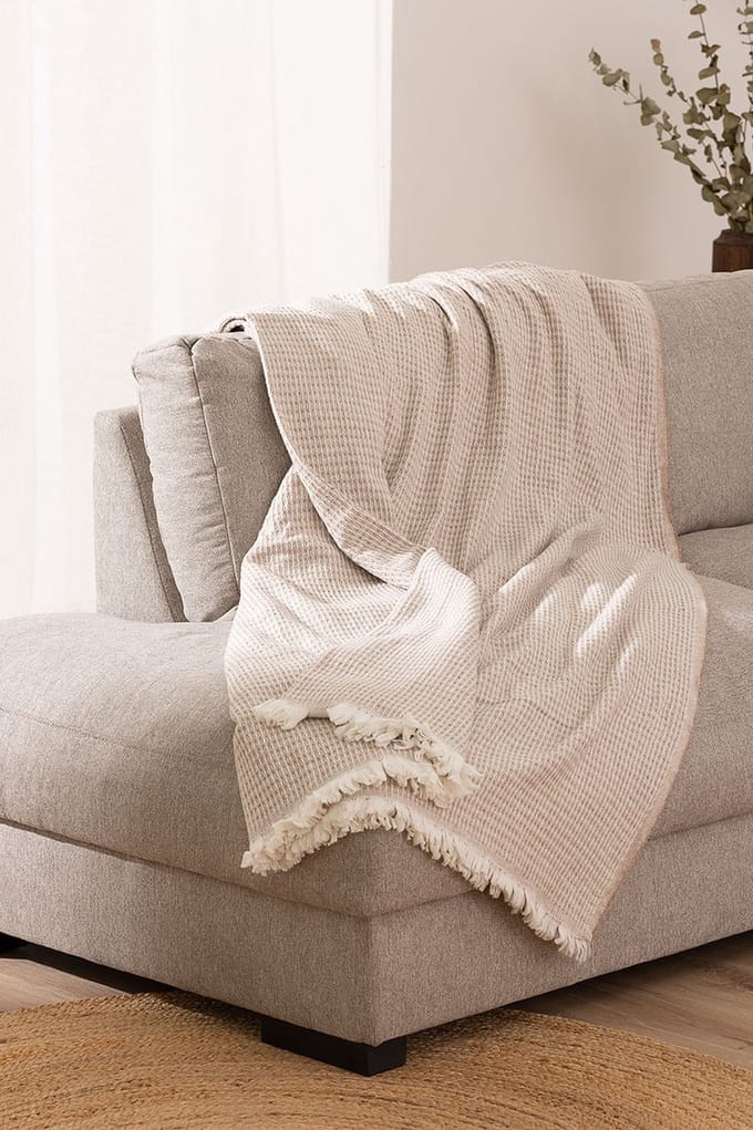 Belmarti Manta All Season plaid 230 x 240 cm - beige