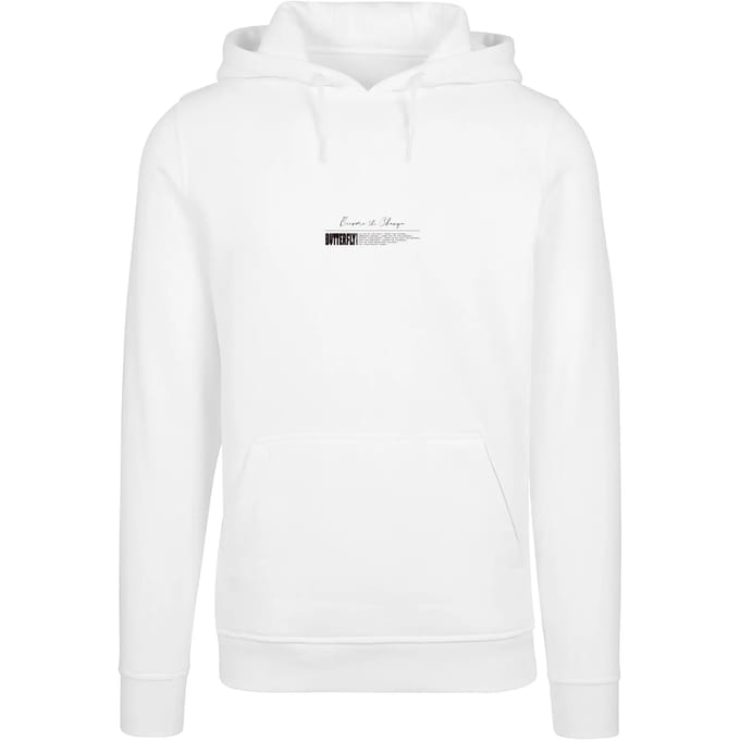 Mister Tee - Become the Change Butterfly 2.0 Hoodie/trui - XXL - Wit