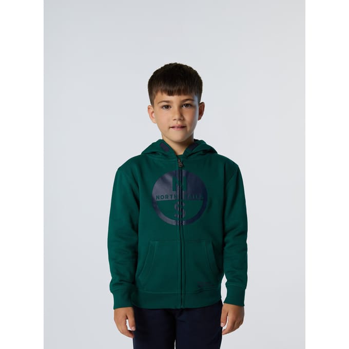 North Sails Hoodie Volledige ritssluiting met maxi-logo
