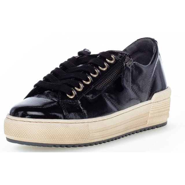 Gabor 76.538.97 - dames sneaker - zwart - maat 37.5 (EU) 4.5 (UK)
