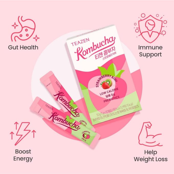 [TEAZEN] Kombucha Thee Aardbei Kiwi #30EA