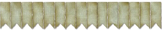 Sizzix Sizzlits Decorative Strip Mal - Ribbon Flags 658712 Tim Holtz