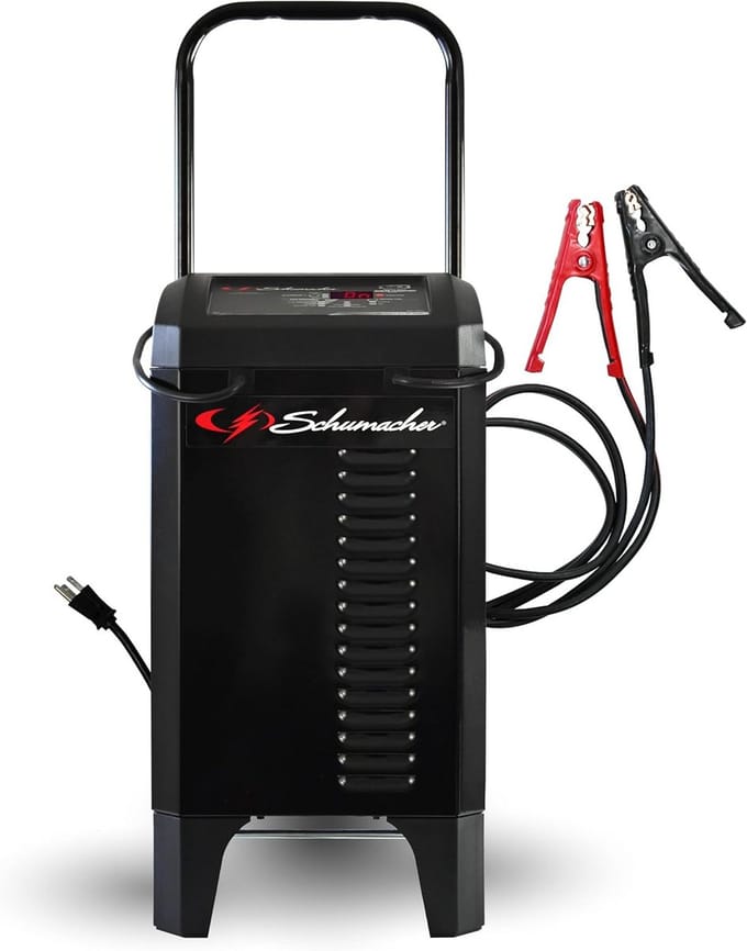 6-in-1 Acculader, Motorstarter op Wielen voor 6V/12V Auto, Motor & Boot
