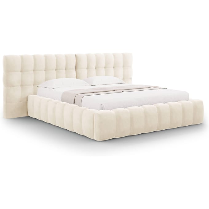 Bed frame Bali velvet met opbergruimte 200 x 200 cm | Cosmopolitan Design