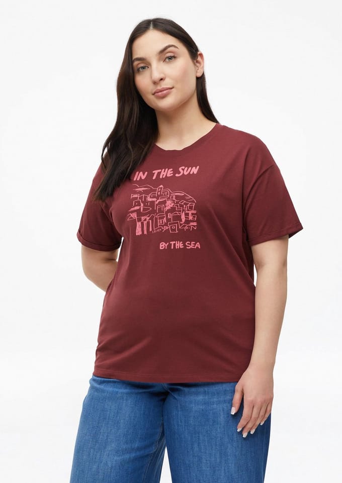 T-shirt met opdruk aan de voorkant dames s.Oliver