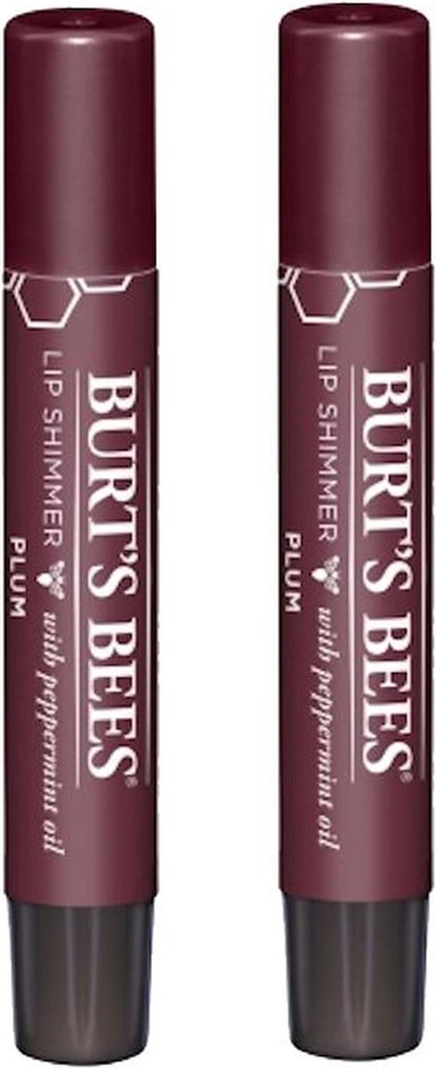 BURT'S BEES - Lip Shimmer Plum - 2 Pak