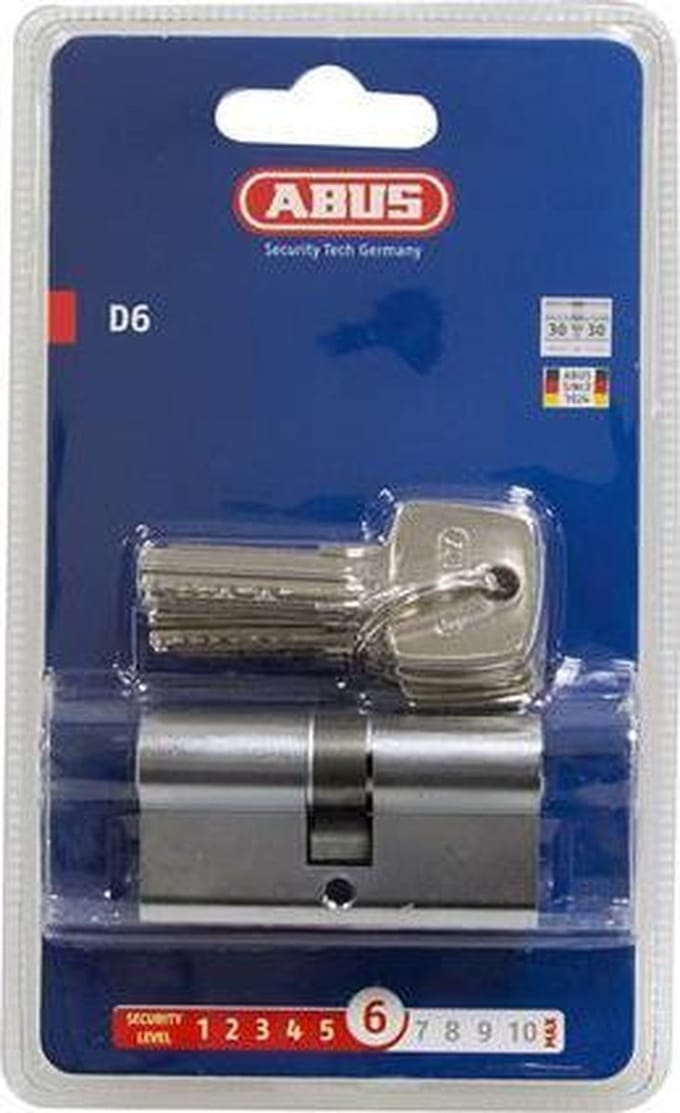 Abus deurcilinder 'D6N' 30 x 40 mm